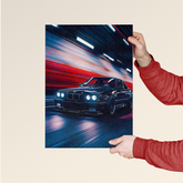 Midnight Velocity – BMW Tunnel Drive Poster